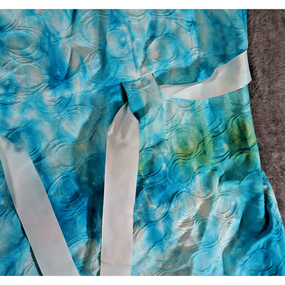 Kim Rogers Woman 16W Blue Tie-Dye Sleeveless Fit & Flare Dress Artisan Dyed - Picture 9 of 16